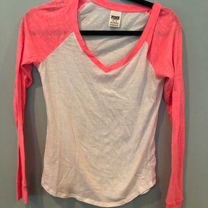 PINK baseball tee